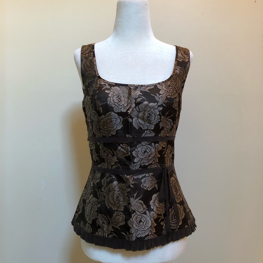 Ann Taylor Brown sleeveless top